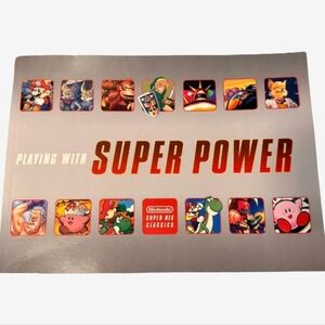 Nintendo Super Power Book with Colorful Characters